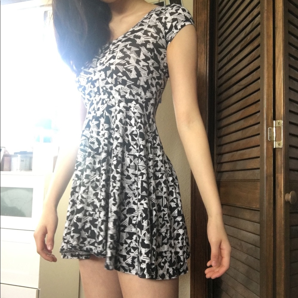 Black and white dress